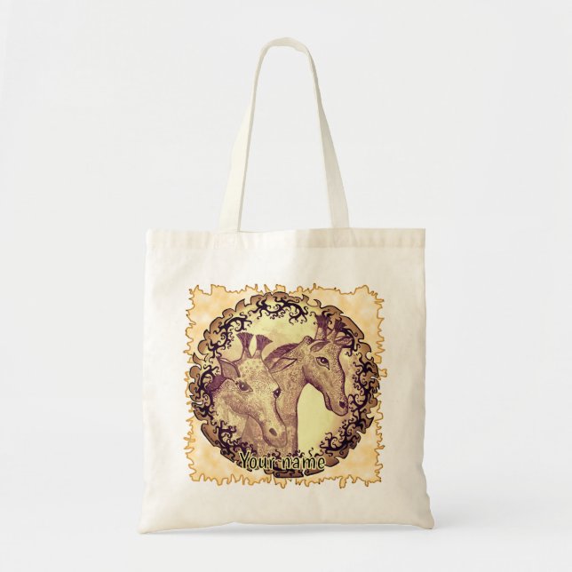 Tote Bag Giraffe Moon (Devant)