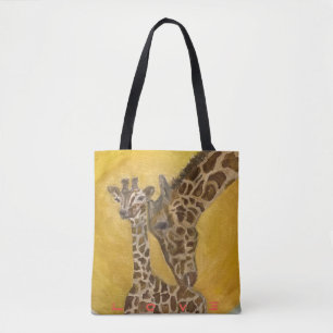 Tote Bag Giraffe Shopping Fourre-tout mère et enfant