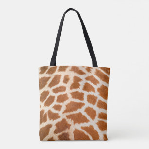Tote Bag Giraffe Texture de la peau Motif réaliste-14425