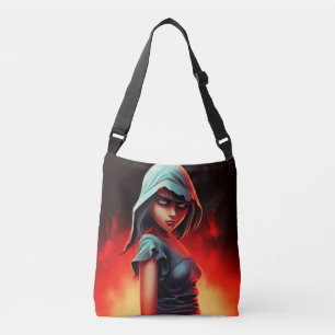 Tote Bag girl blue hat
