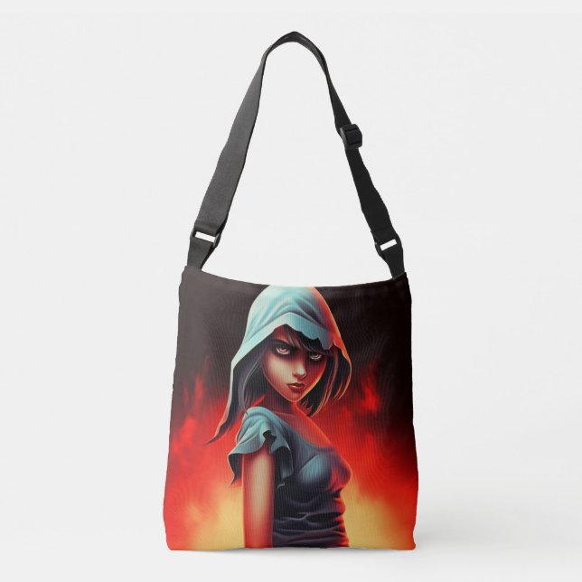 Tote Bag girl blue hat (Devant)