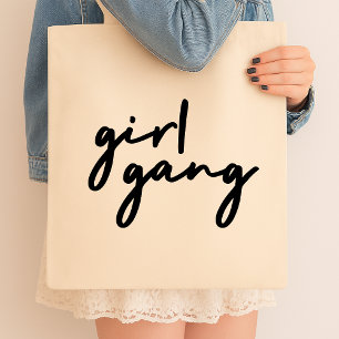Tote Bag Girl Gang   Cute Girl Power Moderne Féminisme