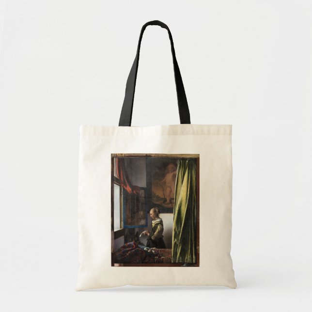 Tote Bag Girl Reading a Letter à Open Window, Vermeer (Devant)