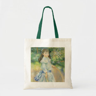 Tote Bag Girl with Hoop de Pierre Renoir, Art Vintage