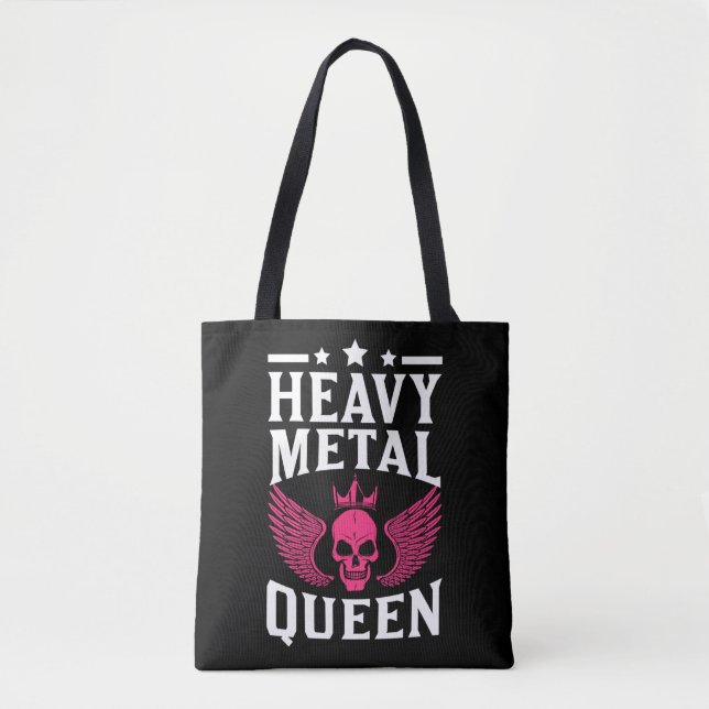 Tote Bag Girls Heavy Metal Queen Rock and Roll (Devant)