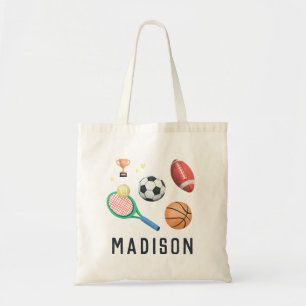 Tote Bag Girls Modern Tennis et Sports École pour enfants
