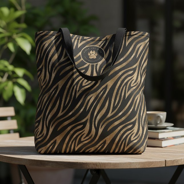 Tote Bag Girls Run Wild Bachelorette Zebra Blk Gold ID1151 (Créateur téléchargé)