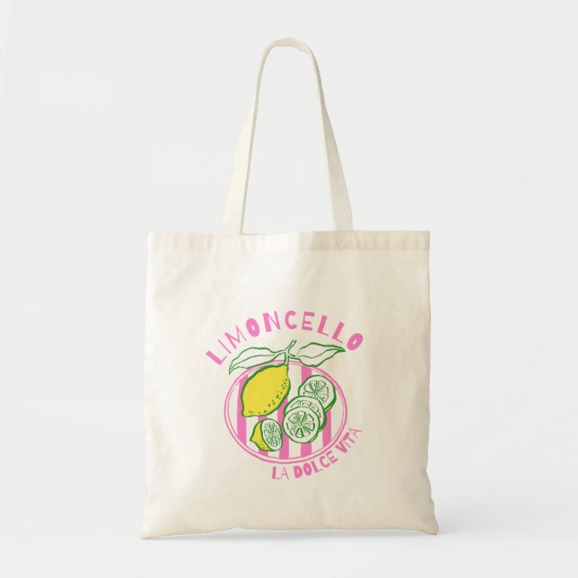 Tote Bag Girly Limoncello– La Dolce Vita Pink (Devant)