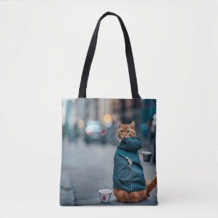 Tote Bag Give a Home to a Stray Cat this Christmas