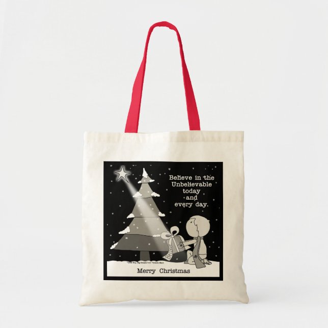 Tote Bag Giver cadeau-Joyeux Noël (Devant)