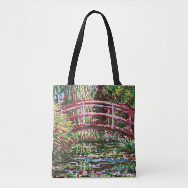 Tote Bag Giverny en rouge - (Devant)