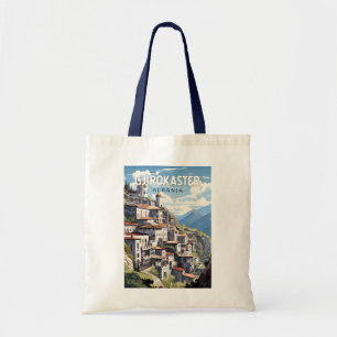 Tote Bag Gjirokaster Albanie Travel Art Vintage