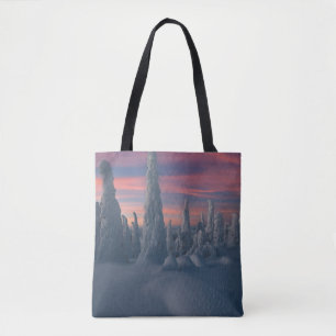Tote Bag Glace et neige   Arbres couverts de neige, Laponie