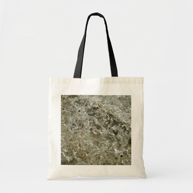 Tote Bag Glace glaciaire Texture nature Abstraite (Devant)