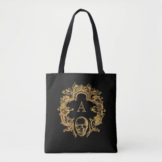 Tote Bag Glam gothique | FOURRE-TOUT | Monogramme (Devant)