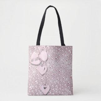 Tote Bag Glam Parties scintillant rose fille