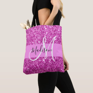 Tote Bag Glam Pink & Magenta Parties scintillant Sparkor No