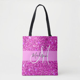 Tote Bag Glam Pink & Magenta Parties scintillant Sparkor No