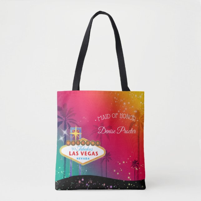 Tote Bag Glamour Las Vegas Mariage Maid of Honor (Devant)