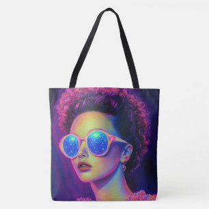 Tote Bag Glamour Neon Galaxy