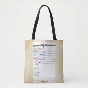 Tote Bag Glissement embouti par étudiant dû de date de