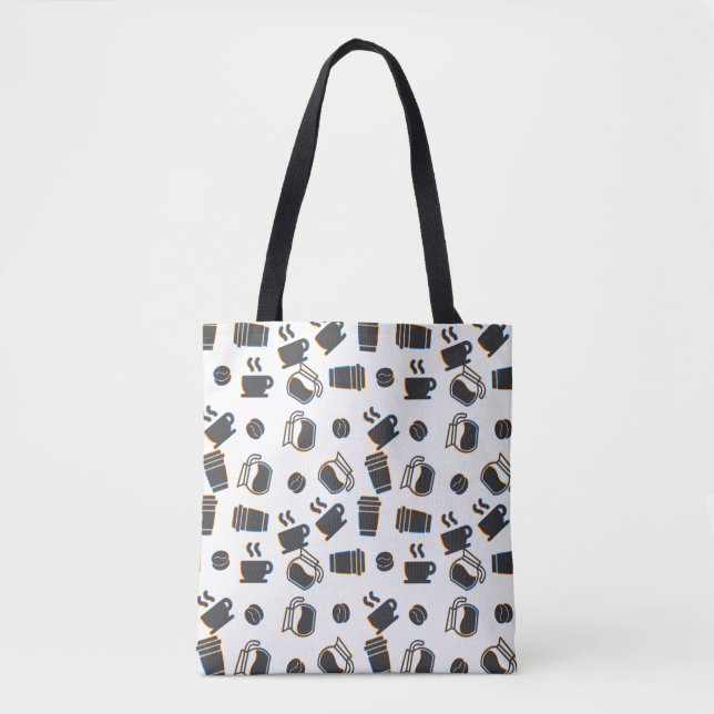 Tote Bag Glitch café (Devant)