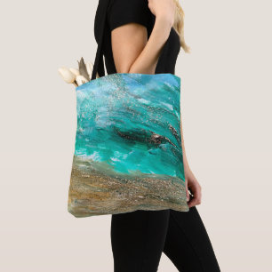 Tote Bag Glitterie moderne Artsy Abstrait
