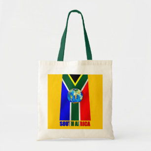 Tote Bag Globe de ballon de football de l'Afrique du Sud du