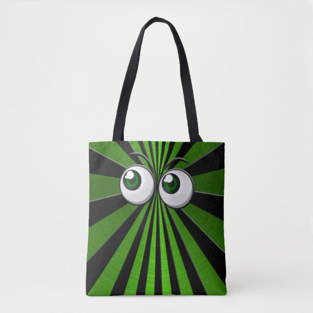 Tote Bag globes oculaires verts (Devant)