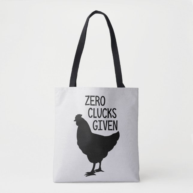 Tote Bag Gloussements zéro donnés le poulet Fourre-tout (Devant)
