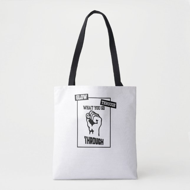 Tote Bag Glow Through Darkness (Devant)