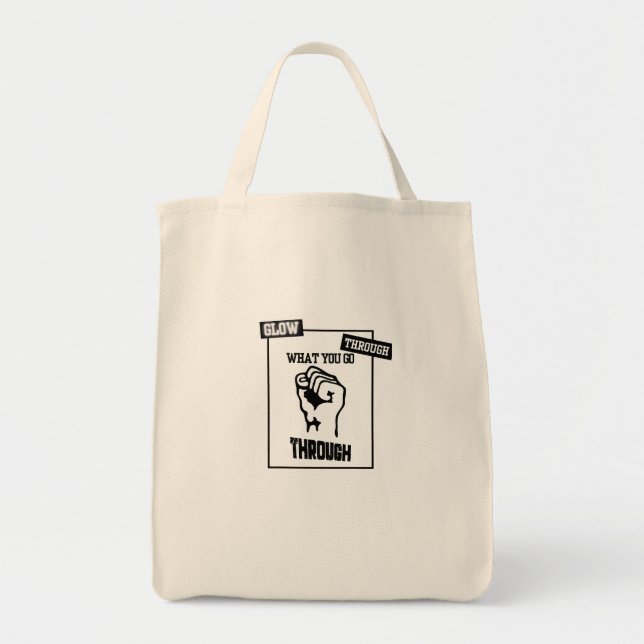 Tote Bag Glow Through Darkness (Devant)