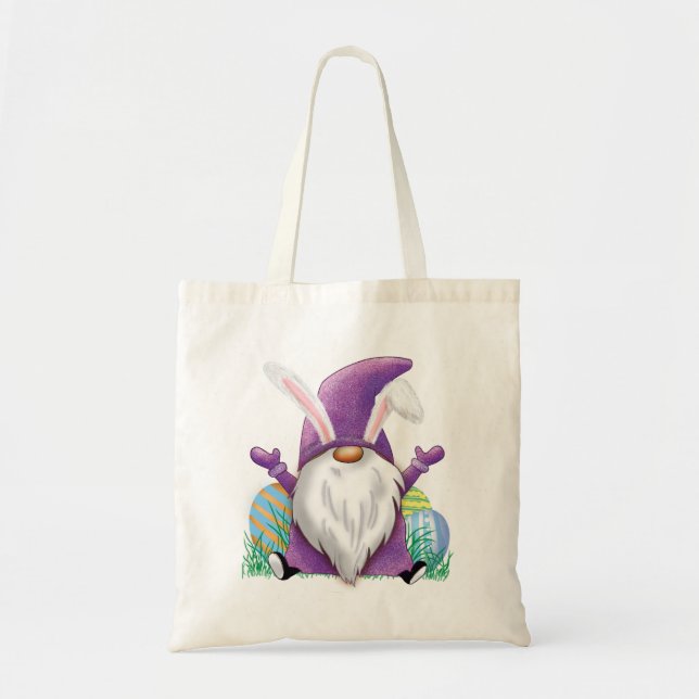 Tote Bag Gnome de Pâques (Devant)