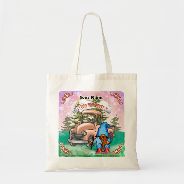 Tote Bag Gnome né pour errer (Devant)