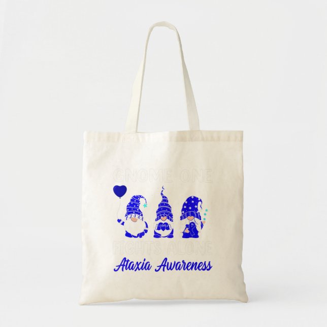 Tote Bag Gnome One combat seul Blue Ribbon Ataxia Lauréats (Devant)