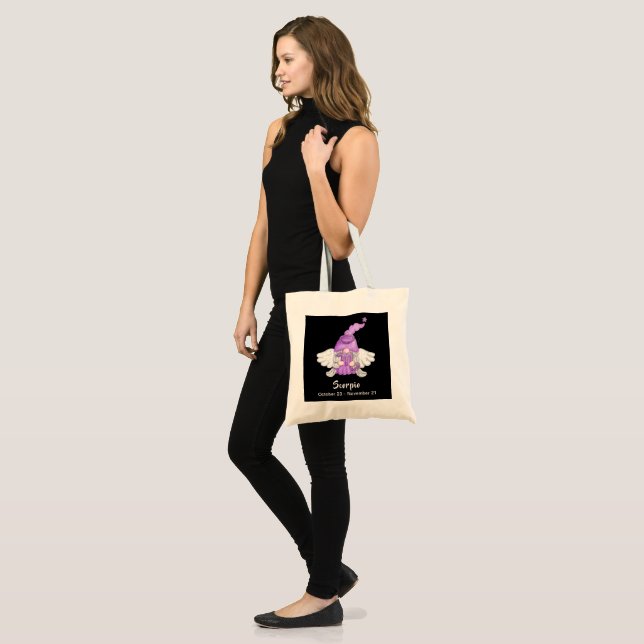 Tote Bag Gnome Scorpio Astrologie Signe Angel Budget (Devant (modèle))
