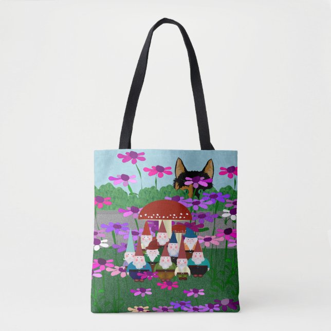 Tote Bag Gnomes Allover Fourre-tout (Devant)