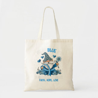 Tote Bag Gnomes Je Porte Du Bleu Pour Connaître Le Diabète 