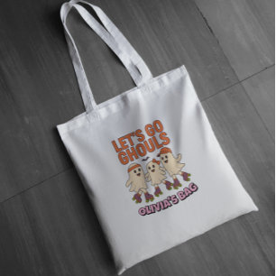 Tote Bag Go Ghouls Roller Skate Halloween Nom