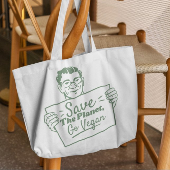 Tote Bag Go Vegan Ecology (Créateur téléchargé)