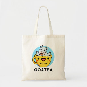 Tote Bag Goatea Funny Chèvre Thé Pun