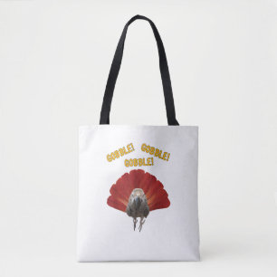 Tote Bag Gobble ! Turquie Thanksgiving African Grey Parrot