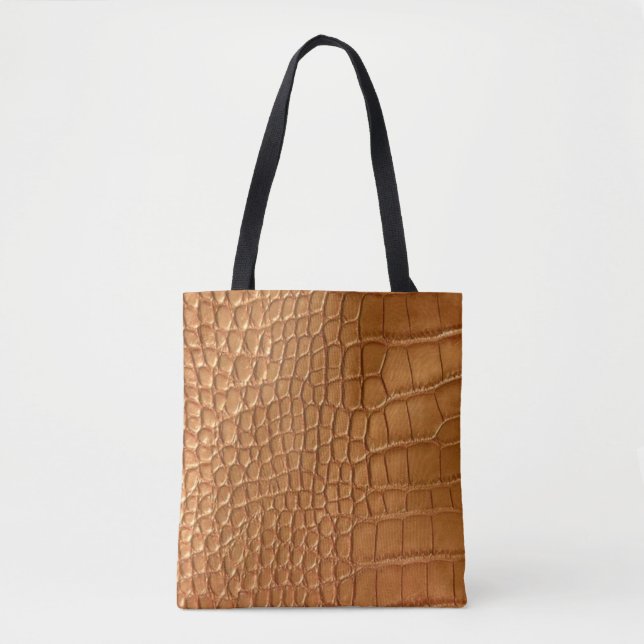 Tote Bag Gold leather texture luxury  (Devant)