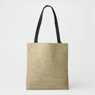 Tote Bag Gold Stripes : Arrière - plan Vintage Abstrait