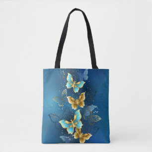 Tote Bag Golden butterflies