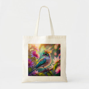 Tote Bag Golden Crested Green Headed Finch Imaginaire Oisea