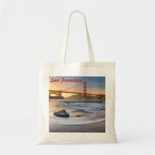 Tote Bag Golden Gate Bridge à San Francisco au coucher du s