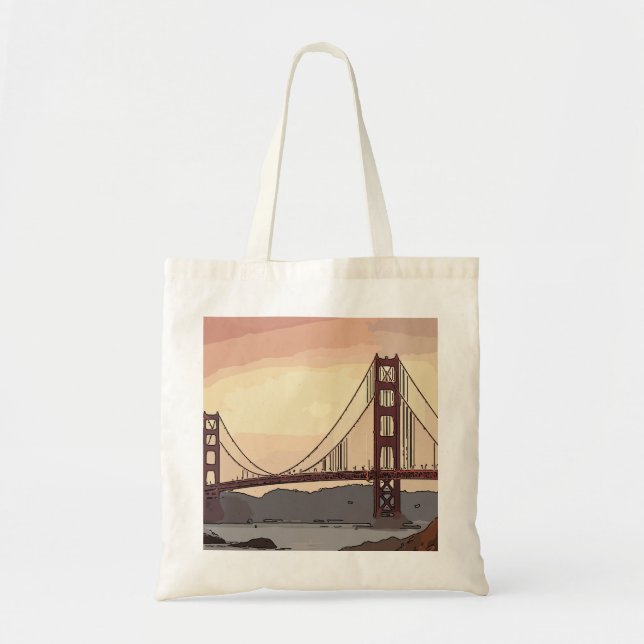 Tote Bag Golden Gate Bridge San Francisco Californie (Devant)