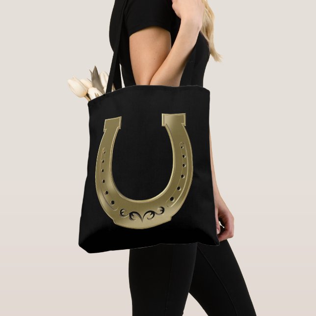 Tote Bag Golden horseshoe (De près)
