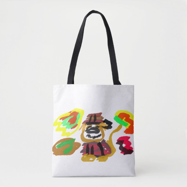 Tote Bag Golden retriever Automne  (Devant)